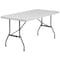 Flash Furniture Rectangle Folding Table, Plastic Top, White RB-3060-GG - alternate 4